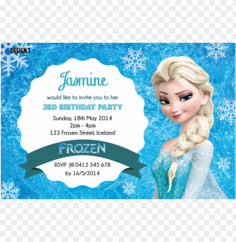 frozen birthday Transparent PNG Artwork with Isolated Subject