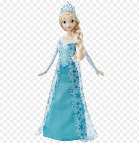 frozen elsa doll background toy images - mattel disney frozen sparkle princess elsa doll PNG transparent designs
