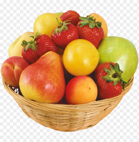 fruits in wicker bowl clipart - fruit bowl Free PNG images with transparent layers compilation