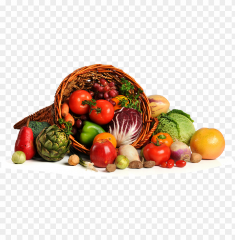 frutas y verduras - cuerno de la abundancia de frutas en Isolated Icon on Transparent Background PNG PNG transparent with Clear Background ID 267269d7