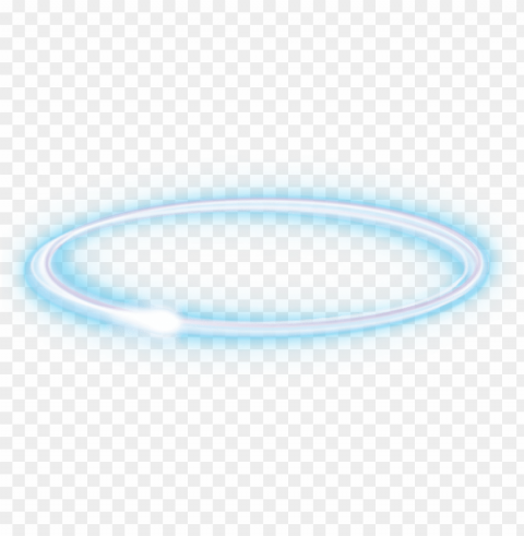 ftestickers crown halo luminous glowing blue - circle PNG isolated