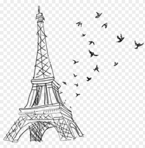 ftestickers eiffeltower blackandwhite silhouette - eiffel tower PNG transparent photos vast variety PNG transparent with Clear Background ID 74447434