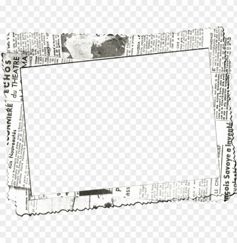 #ftestickers #frame #borders #newspaper #vintage #retro - newspaper transparent frame PNG images with alpha transparency selection