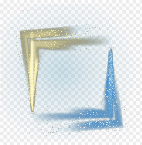 ftestickers frame glitter sparkle gold blue - vector graphics Free PNG images with transparent layers compilation