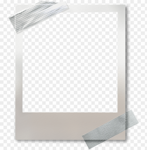 ftestickers frame polaroid tape white - picture frame PNG Image Isolated with Clear Transparency