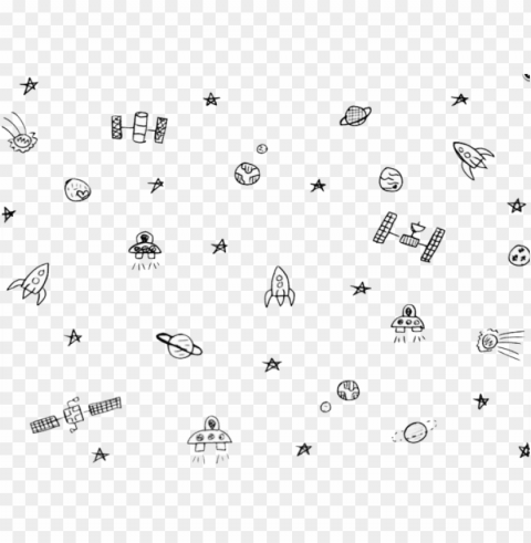 ftestickers galaxy background galaxybackgr - space doodles background Transparent graphics