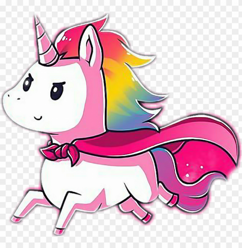 ftestickers unicorn cute lovely super magic sparkles - unicorn cute Clear Background PNG Isolated Graphic Design