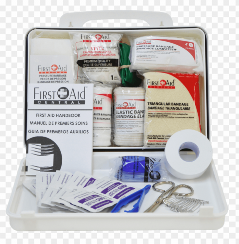 full first aid kit PNG with transparent overlay