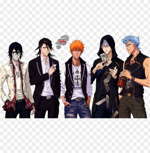 Full Size - Bleach Characters Isolated PNG On Transparent Background