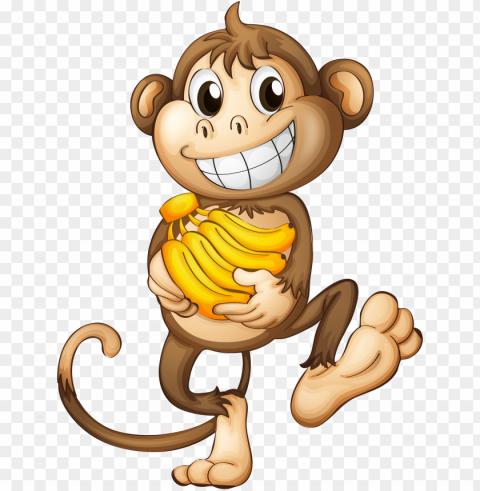 Fun Clipart Funny Monkey - Monkey Isolated Design On Clear Transparent PNG