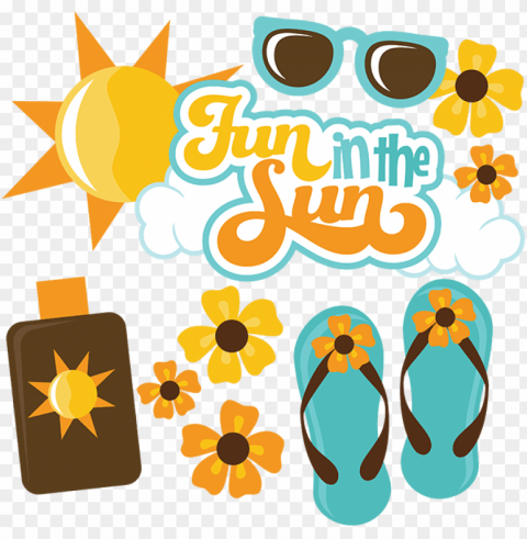 fun in the sun free PNG transparent design diverse assortment PNG transparent with Clear Background ID b1b4055f