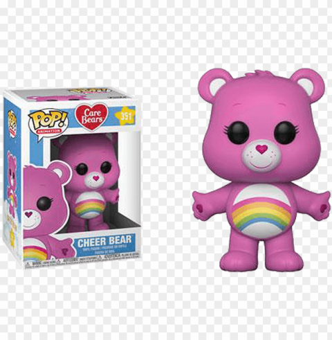 funko pop care bears cheer bear 2 - pop heroes Transparent PNG image free PNG transparent with Clear Background ID 0e6bd1a3