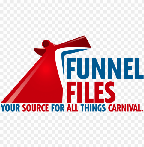 Funnel Files Is - Carnival Cruise Funnel Logo PNG Graphic Isolated With Transparency