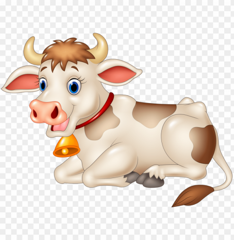 funny cartoon animals cow soloveika - cow cartoon vector HighQuality Transparent PNG Isolated Graphic Design