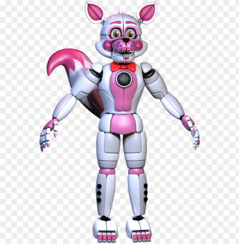 funtime foxy - fnaf funtime foxy 3d Isolated Element in Transparent PNG
