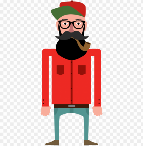 fur vector lumberjack - vector illustration hipster flat PNG transparent photos vast collection PNG transparent with Clear Background ID 34fde919