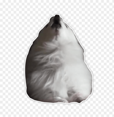 gabe the dog howling Transparent Background PNG Isolated Character