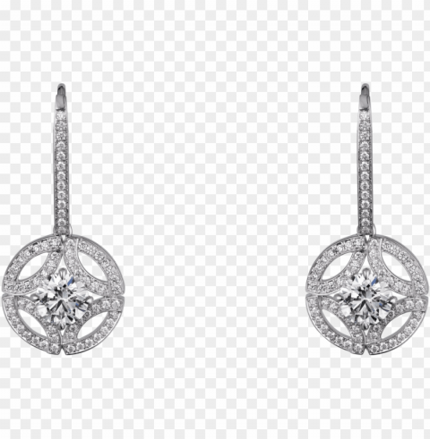 galanterie de cartier earring Transparent PNG Isolated Item with Detail