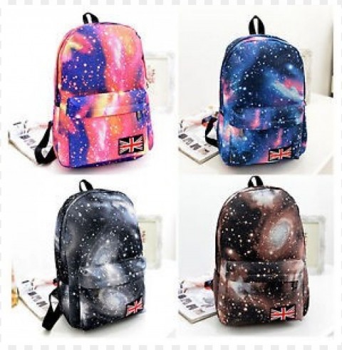 galaxy school bags Isolated Character in Clear Background PNG