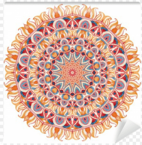 gallery direct watercolor mandala i white PNG with cutout background