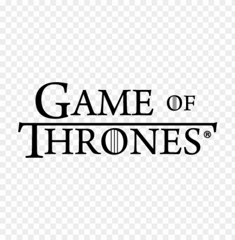 game of thrones logo vector Isolated Item with Transparent Background PNG