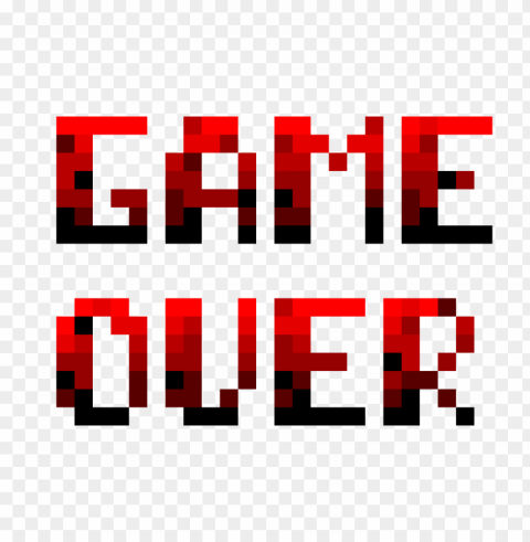 game over PNG Image with Transparent Isolation