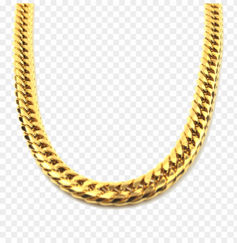 Gangster Gold Chain PNG Graphic Isolated On Clear Backdrop