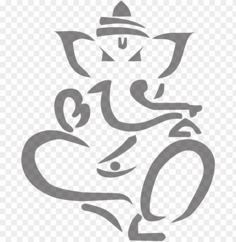 ganpati black and white Clear PNG pictures package