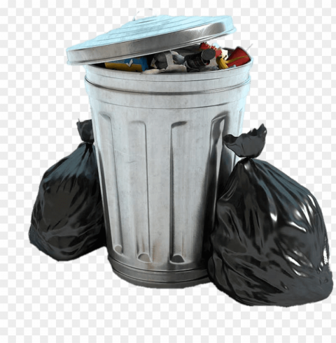 garbage bin and two black bags Transparent PNG images wide assortment