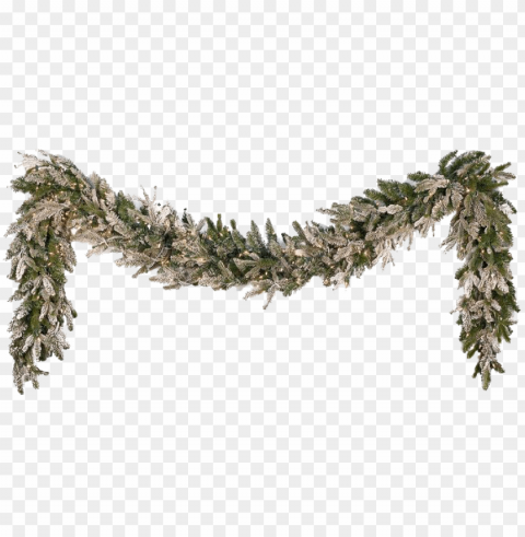 garland christmas snow Transparent PNG Isolated Graphic Element