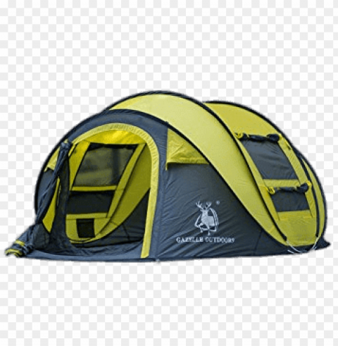 gazelle instant pop up camping tent PNG Image with Isolated Element