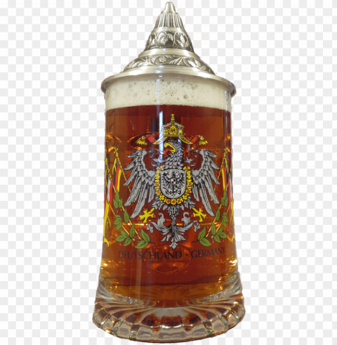 german glass beer glass with eagle 4l PNG transparency images
