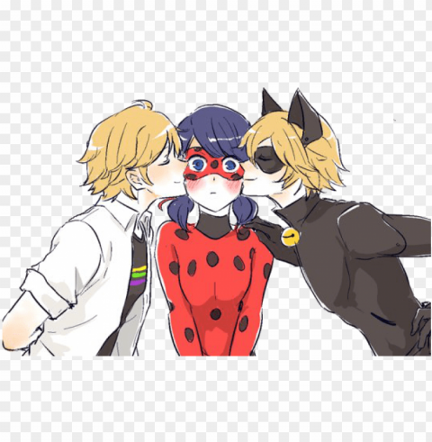 #гет #рендер #леди Баг #miraculous - ladybug x chat noir PNG files with transparency