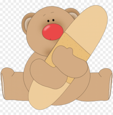 get well soon bandaid bear Transparent PNG picture