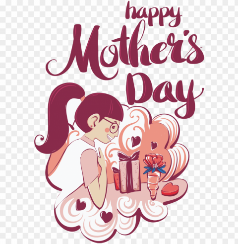 gift mothers day greeting card - gift mothers day greeting card Isolated Object with Transparent Background PNG