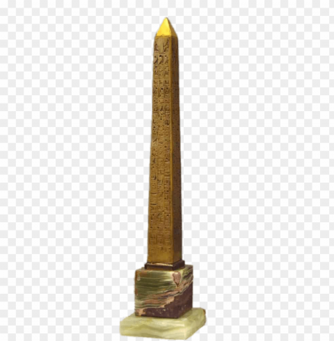 gilded egyptian obelisk PNG no watermark