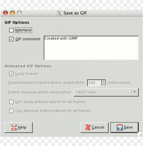 gimp enregistrer Isolated Illustration on Transparent PNG