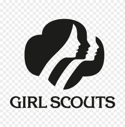 girl scouts eps logo vector free PNG Image Isolated with Clear Background