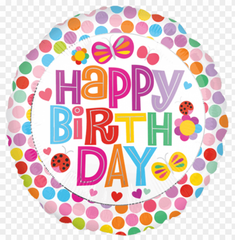 girly happy birthday on balloon PNG files with transparency PNG transparent with Clear Background ID 2062f006