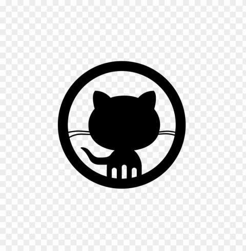 github logo clear background PNG Image with Isolated Icon