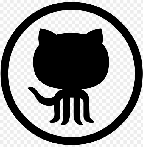 github logo design PNG Isolated Illustration with Clarity