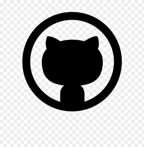 github logo PNG Image with Isolated Graphic Element