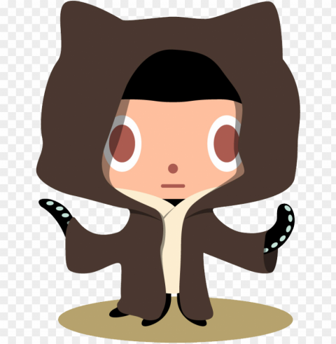 github logo transparent background PNG Isolated Design Element with Clarity