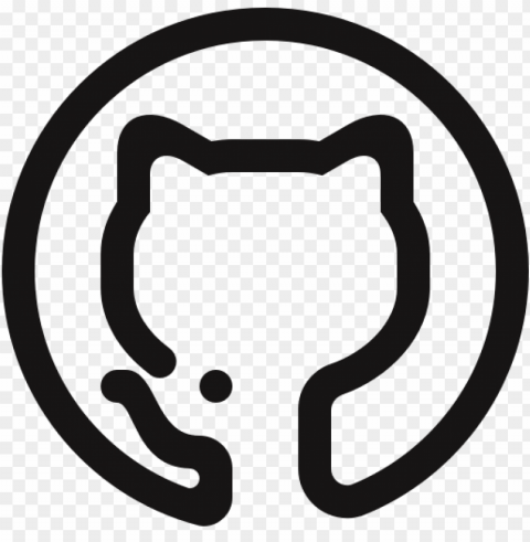 github logo transparent background PNG images for graphic design