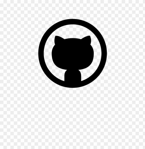 github logo transparent background PNG images with alpha transparency layer