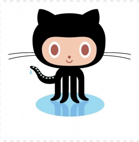 github octocat logo vector HighQuality Transparent PNG Isolated Object