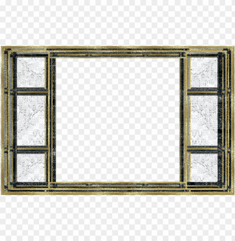 glass frame transparent Isolated Element with Clear Background PNG