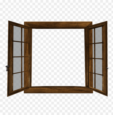 Glass Frame Isolated Graphic In Transparent PNG Format