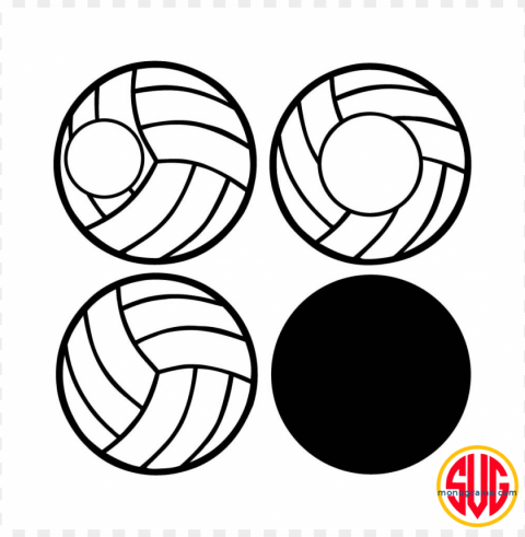 glass volleyball frames PNG files with clear background