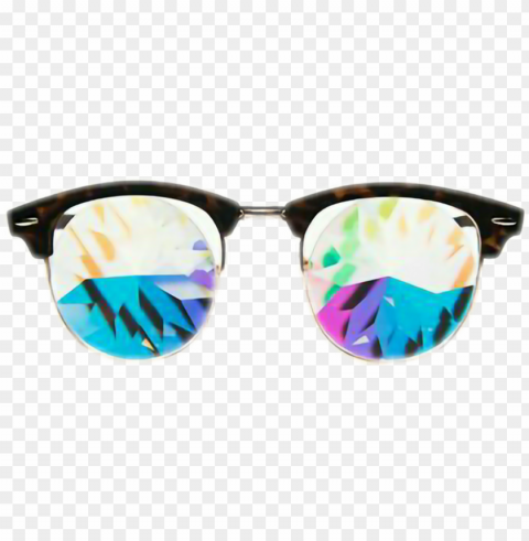 Glasses Glass Crystal Summer Winter Autumn Sunglasses - Electric Blue Clear Background PNG Graphics